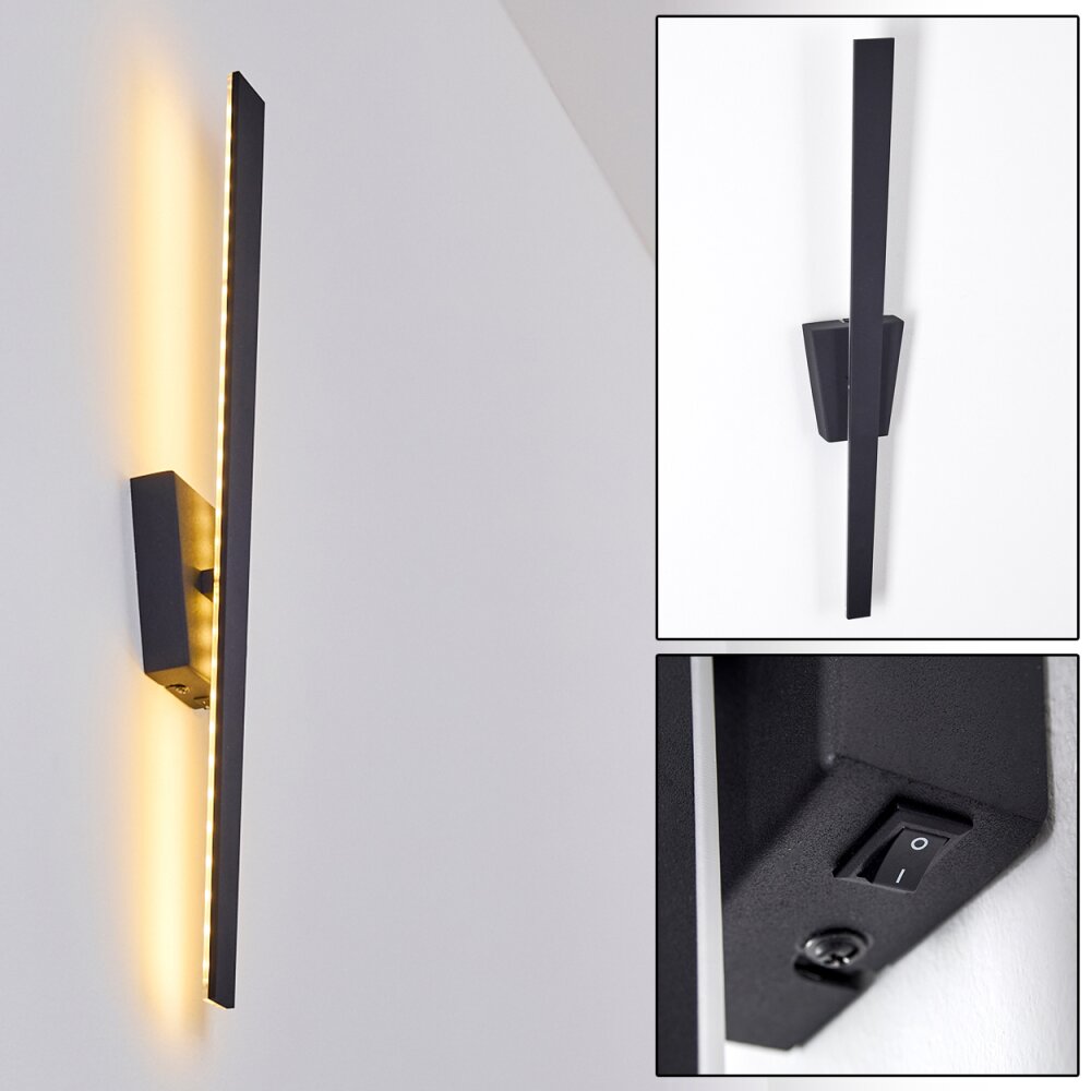 Applique murale Meels LED Noir, 1 lumière main product photo