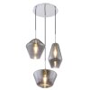Suspension Globo Chrome, 3 lumières
