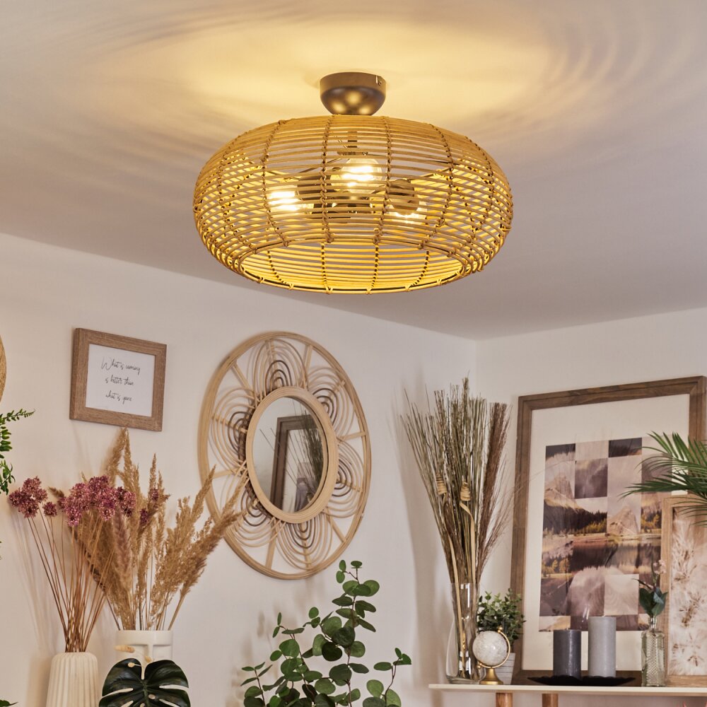 Plafonnier Sepins Écru, 3 lumières main product photo