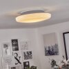 Plafonnier  Ral LED Argenté, Blanc, 1 lumière, Télécommandes, Changeur de couleurs