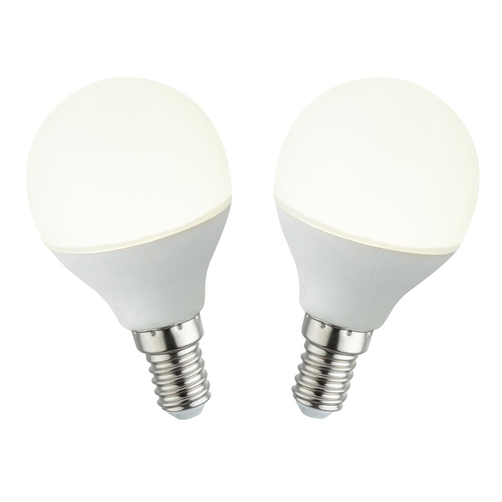 Globo Lot de 2 LED E14 4,9 watt 470 lumen 4000 kelvin main product photo