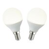 Globo Lot de 2 LED E14 4,9 watt 470 lumen 4000 kelvin