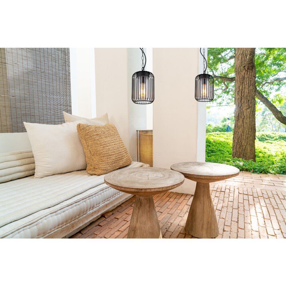 Suspension extérieur Globo NINA Noir, 1 lumière main product photo