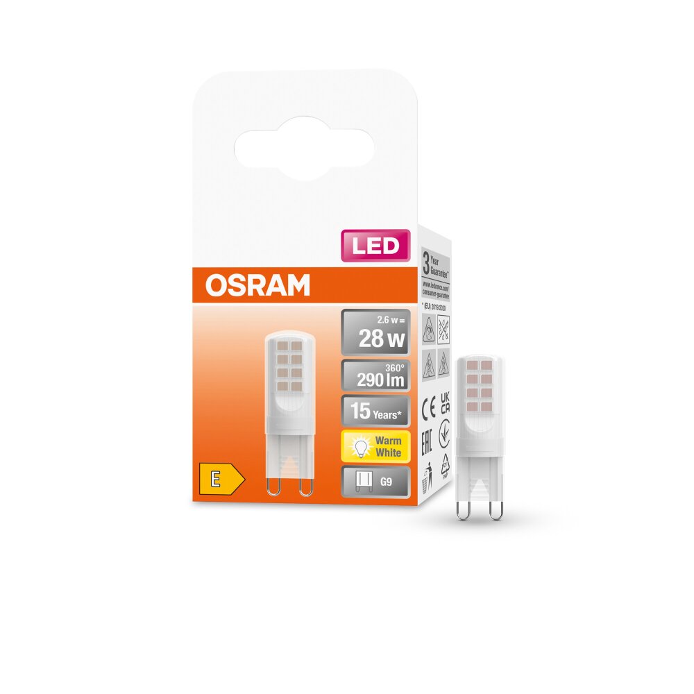 OSRAM LED PIN LED G9 2,6 watt 2700 kelvin 290 lumen main product photo