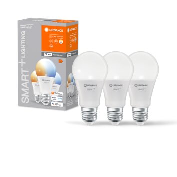 LEDVANCE SMART+ WiFi Lot de 3 LED E27 9 watt 2700-6500 kelvin 806 lumen