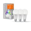 LEDVANCE SMART+ WiFi Lot de 3 LED E27 9 watt 2700-6500 kelvin 806 lumen