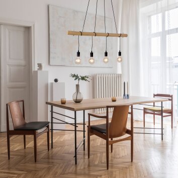Suspension Leuchten-Direkt TERO LED Écru, Noir, 4 lumières Suspension Leuchten-Direkt TERO LED Écru, Noir, 4 lumières