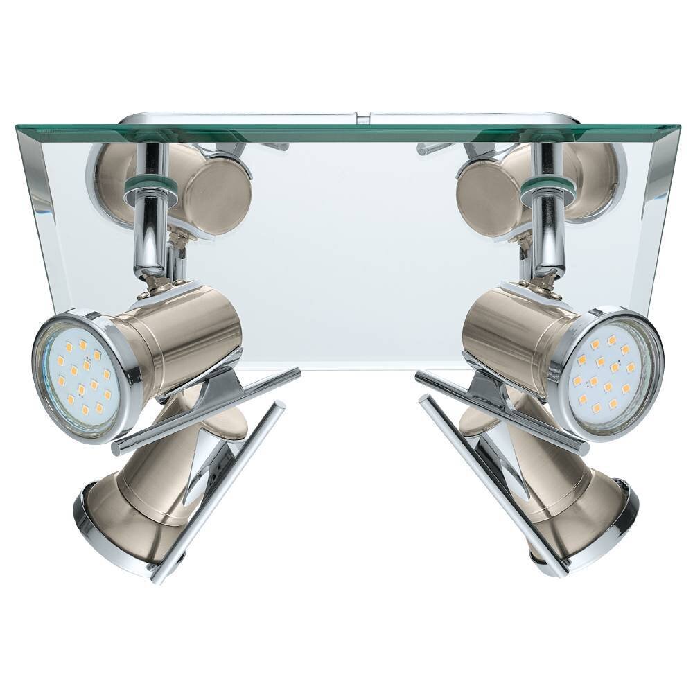 Plafonnier Eglo TAMARA LED Chrome, Nickel mat, 4 lumières main product photo