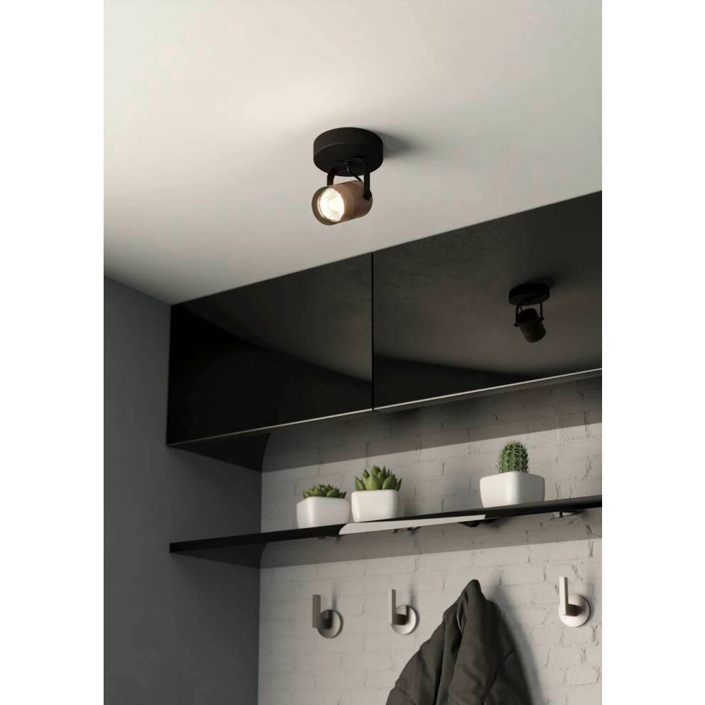Applique murale Eglo CAYUCA LED Noir, 1 lumière main product photo