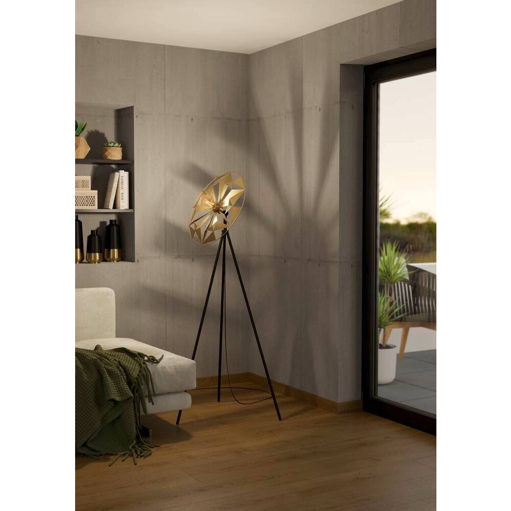 Lampadaire Eglo CASTANUELO Or, Noir, 1 lumière main product photo