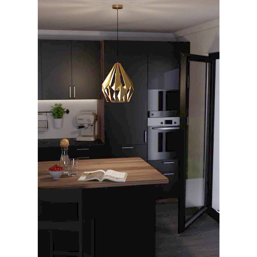 Suspension Eglo CARLTON Or, 1 lumière main product photo