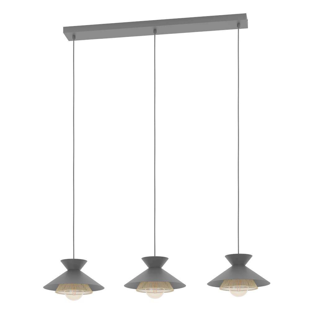 Suspension Eglo GRIZEDALE Laiton, Noir, 3 lumières main product photo