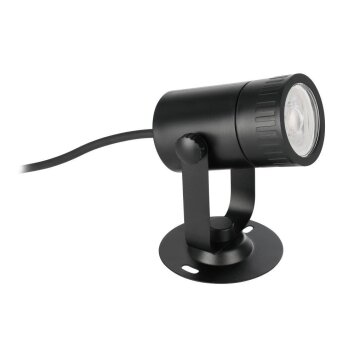 Spot sur pieu Eglo NEMA-Z LED Noir, 1 lumière, Changeur de couleurs