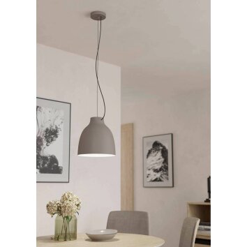 Suspension Eglo CAMASCA Taupe, 1 lumière