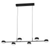 Suspension Eglo CLAVELLINA LED Noir, 6 lumières