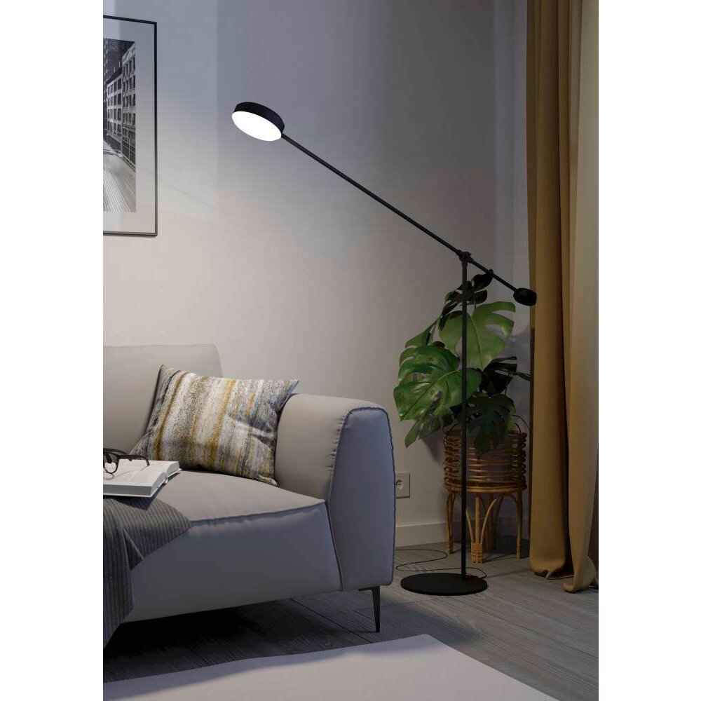 Lampadaire Eglo CLAVELLINA LED Noir, 1 lumière main product photo