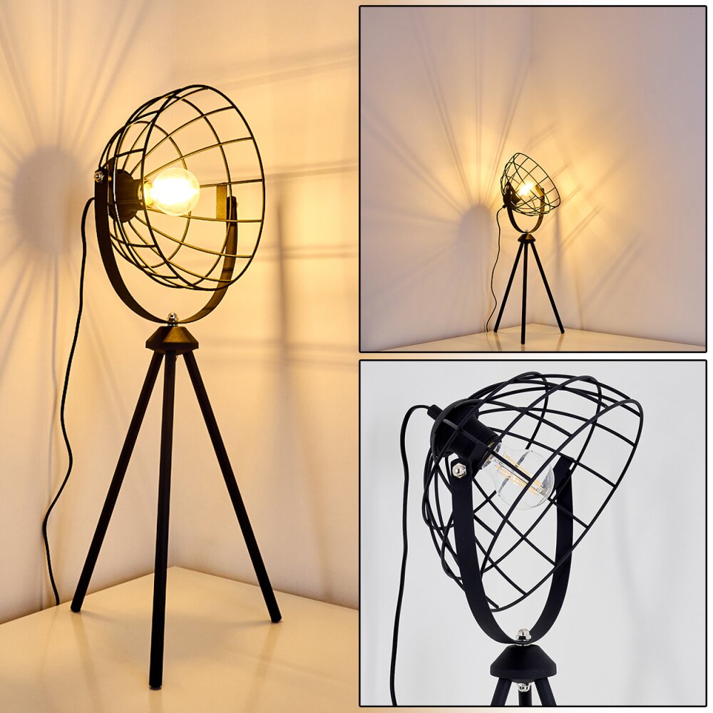 Lampe à poser Flambeau Noir, 1 lumière main product photo
