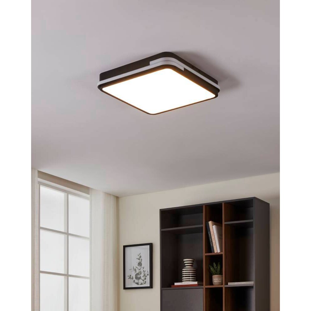 Plafonnier Eglo GENOVESE-Z LED Noir, 1 lumière main product photo