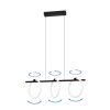 Suspension Eglo CARANACOA LED Noir, 3 lumières