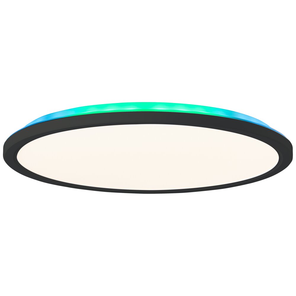 Plafonnier Brilliant Saltery LED Noir, Blanc, 1 lumière, Télécommandes, Changeur de couleurs main product photo