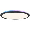 Plafonnier Brilliant Saltery LED Noir, Blanc, 1 lumière, Télécommandes, Changeur de couleurs