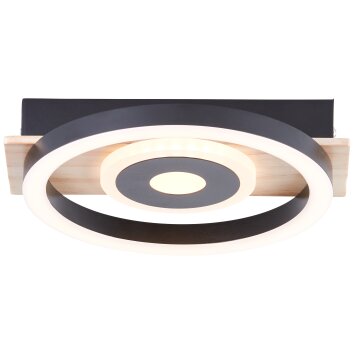 Plafonnier Brilliant Maureen LED Écru, Noir, Blanc, 1 lumière