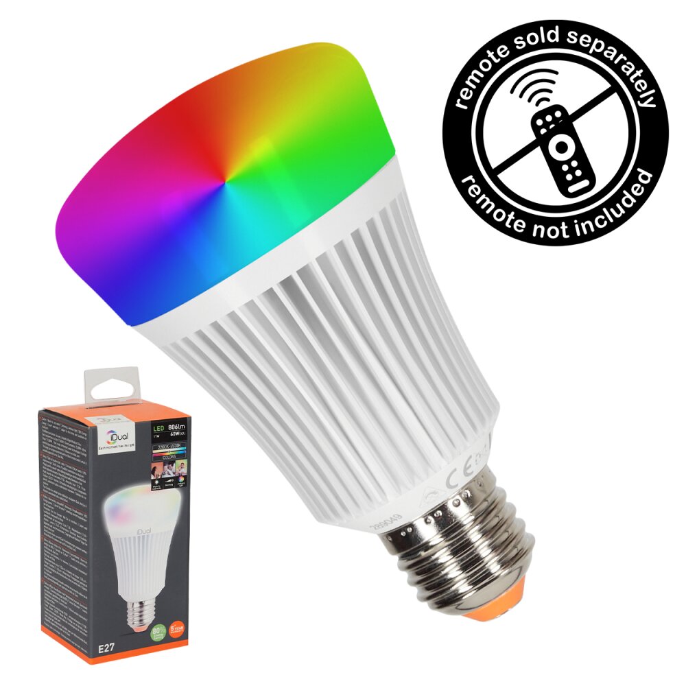 Candal E27 LED RGB 11 watt 2200-6500 kelvin 806 lumen main product photo