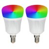 Candal E14 LED RGB 7 watt 2200-6500 Kelvin 470 lumen Set de 2 avec télécommande