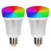 Candal E27 LED RGB 11 watt 2200-6500 Kelvin 806 lumen Lot de 2 avec télécommande