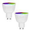 Candal GU10 LED RGB 6,5 watt 2200-6500 kelvin 345 lumen Lot de 2 avec télécommande