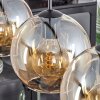Plafonnier Verre 20 cm Koyoto Ambre, 4 lumières