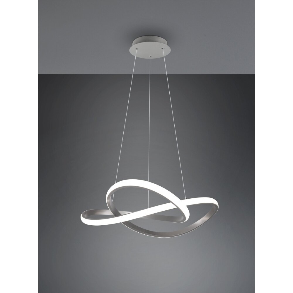 Suspension Reality Course LED Nickel mat, 1 lumière main product photo