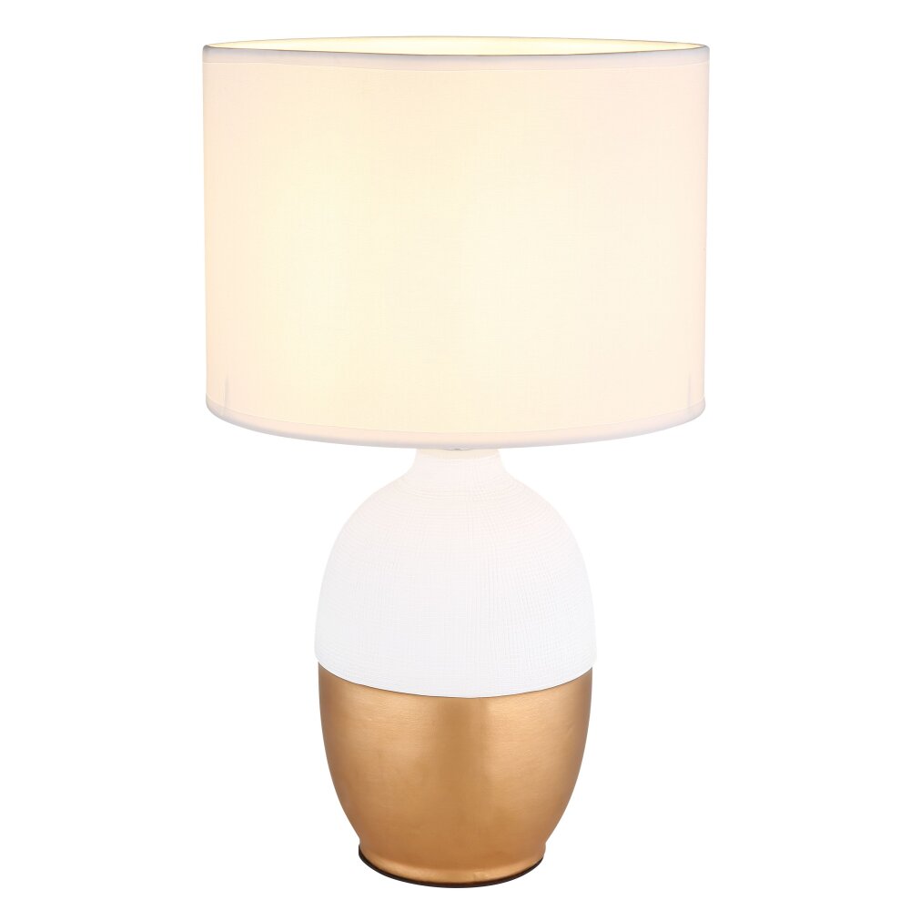 Lampe de table Globo VALENTINO Or, Blanc, 1 lumière main product photo