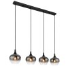 Suspension Globo MAXY Noir, 4 lumières