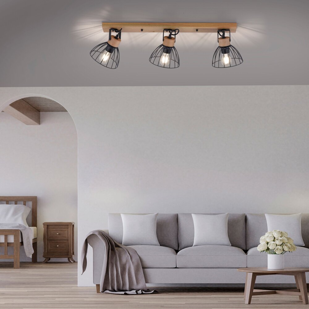 Plafonnier Leuchten-Direkt LAMI Écru, 3 lumières main product photo