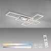 Plafonnier Leuchten-Direkt ASMIN LED Acier brossé, 1 lumière, Télécommandes