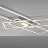 Plafonnier Leuchten-Direkt ASMIN LED Acier brossé, 1 lumière, Télécommandes
