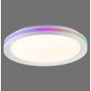 Plafonnier Leuchten-Direkt RIBBON LED Blanc, 2 lumières, Télécommandes, Changeur de couleurs