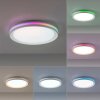 Plafonnier Leuchten-Direkt RIBBON LED Blanc, 2 lumières, Télécommandes, Changeur de couleurs