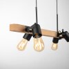 Suspension Leuchten-Direkt CANOP Écru, Noir, 4 lumières