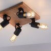 Plafonnier Leuchten-Direkt CANOP Écru, Noir, 4 lumières