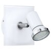 Applique murale Eglo TAMARA Chrome, Blanc, 1 lumière