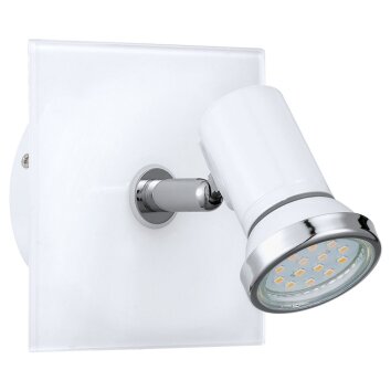 Applique murale Eglo TAMARA Chrome, Blanc, 1 lumière