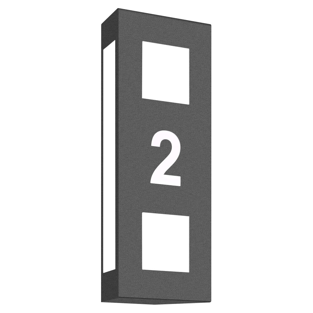 Applique murale d'extérieur CMD AQUA LEGENDO Anthracite, 2 lumières main product photo