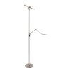 Lampadaire à vasque Steinhauer Soleil LED Acier brossé, 2 lumières Lampadaire à vasque Steinhauer Soleil LED Acier brossé, 2 lumières