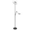 Lampadaire à vasque Steinhauer Soleil LED Noir, 2 lumières