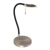 Lampe de table Steinhauer Turound LED Acier brossé, 1 lumière