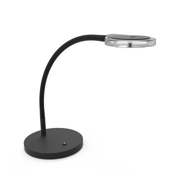 Lampe de table Steinhauer Turound LED Noir, 1 lumière