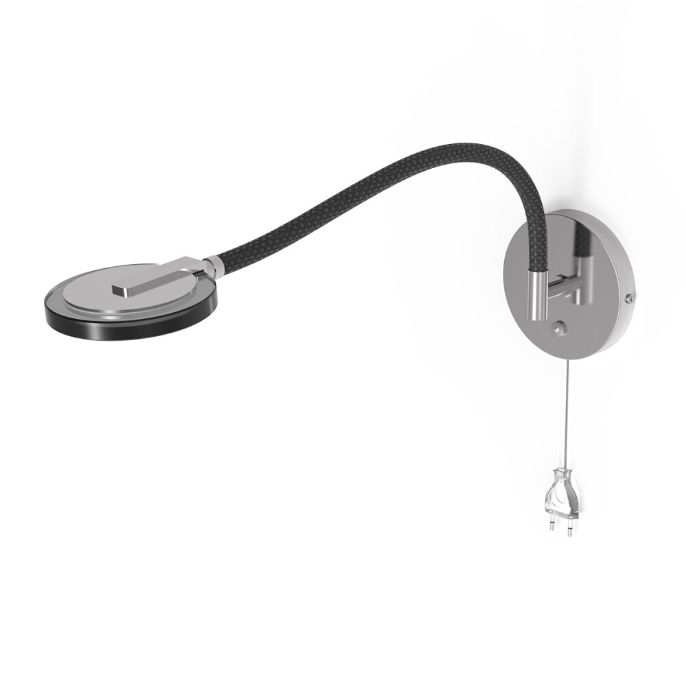 Applique murale Steinhauer Turound LED Acier brossé, 1 lumière main product photo