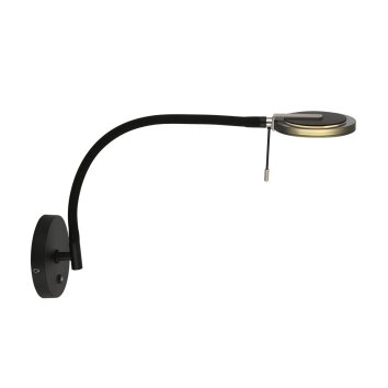 Applique murale Steinhauer Turound LED Noir, 1 lumière